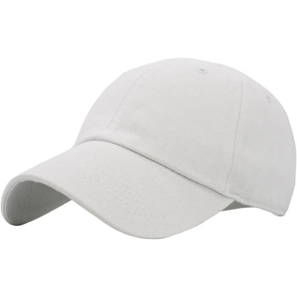 Other - Unisex White Classic 100% Cotton Adjustable Classic Baseball Plain Dad Hat